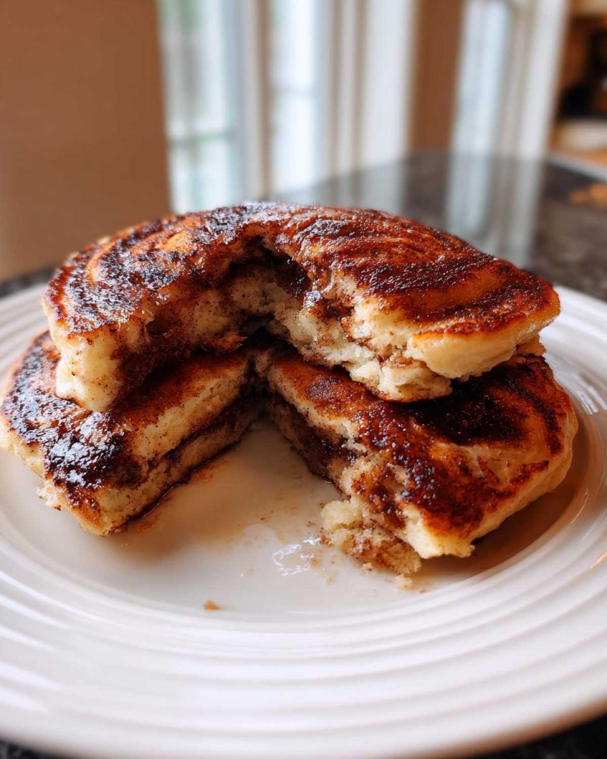 Cinnamon Roll Protein Pancakes - detail 2
