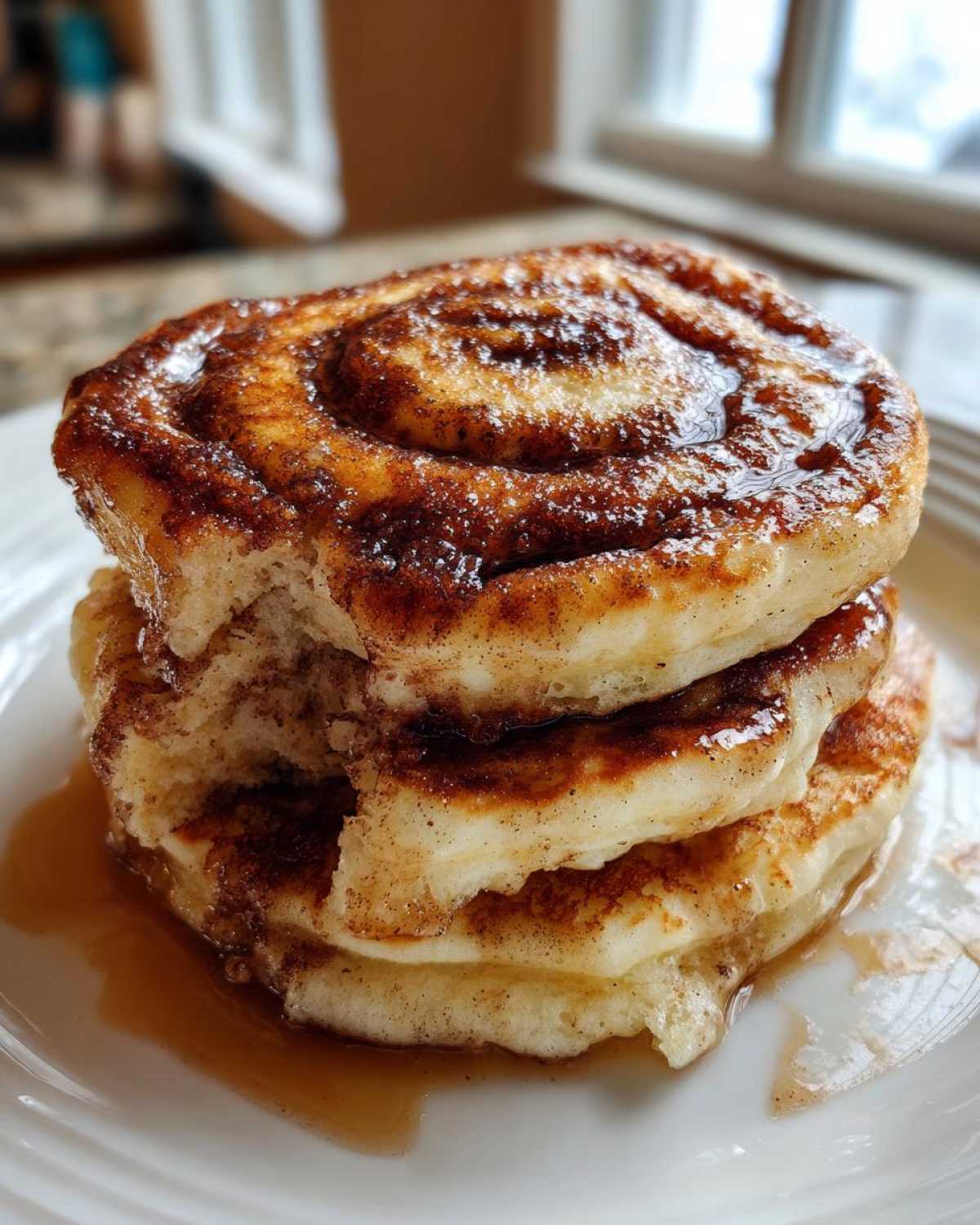 Cinnamon Roll Protein Pancakes - detail 3