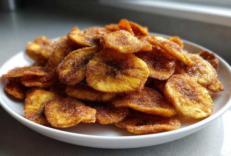 Cinnamon Sugar Plantain Chips