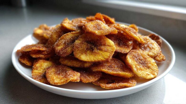 Cinnamon Sugar Plantain Chips
