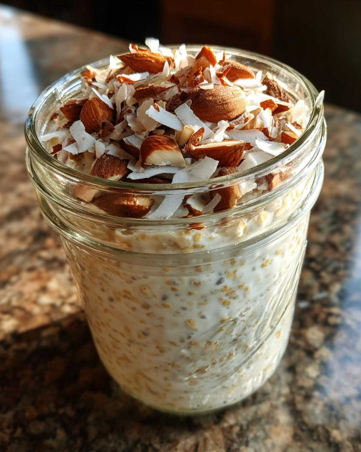 Coconut Almond Overnight Oats - detail 2