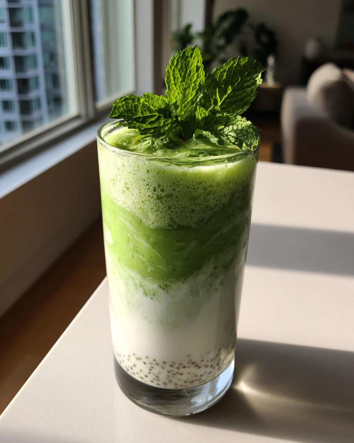 Coconut Mint Energy Smoothie - detail 4