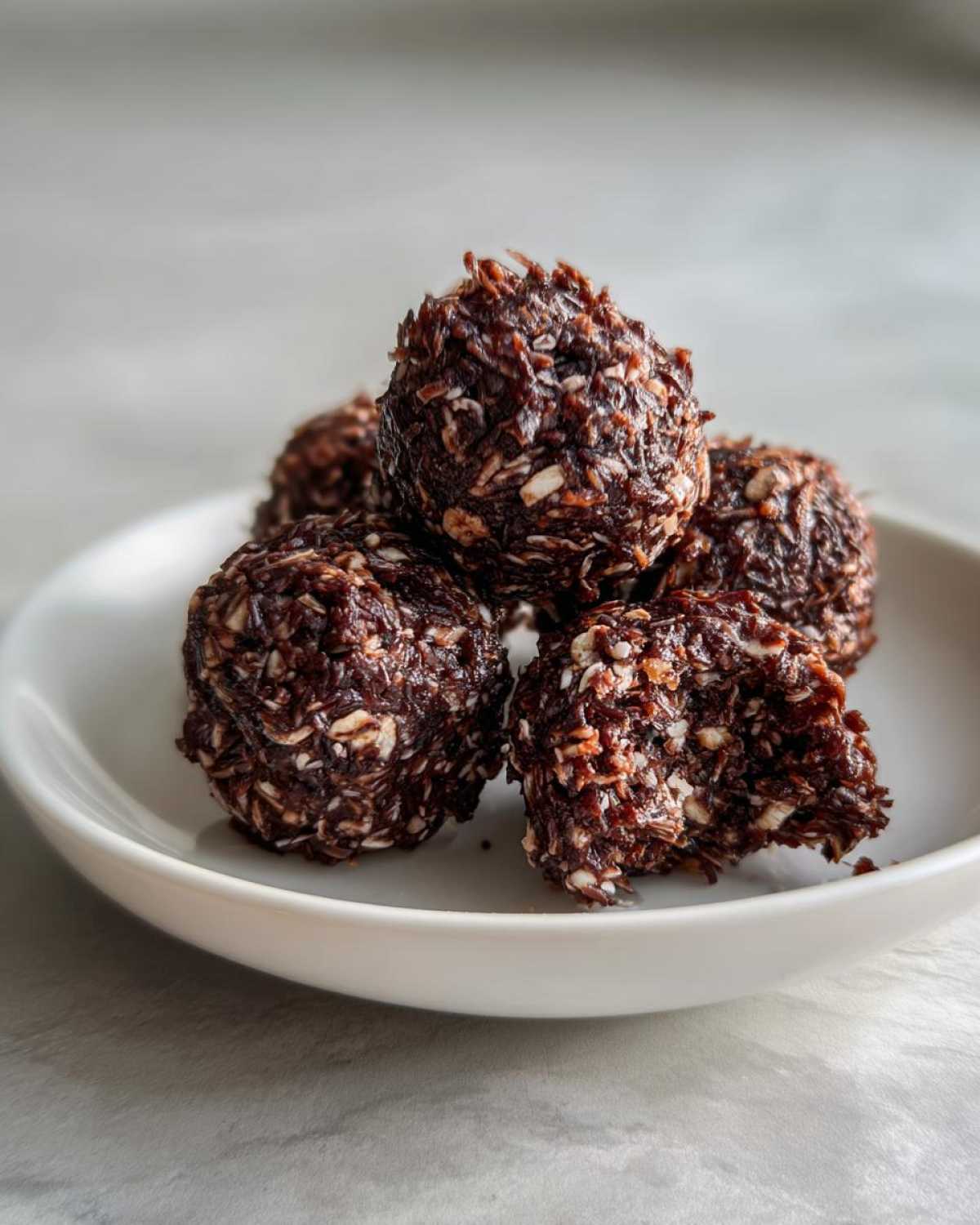 Crunchy Chocolate Coconut Bites - detail 2