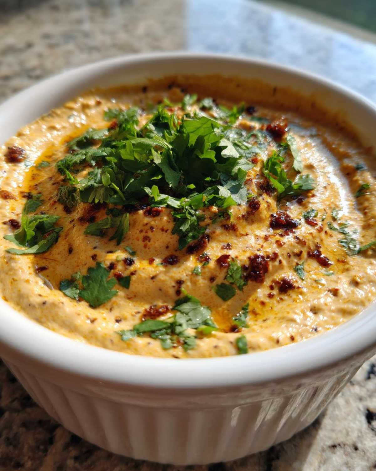 Curried Yogurt Date Dip - detail 3