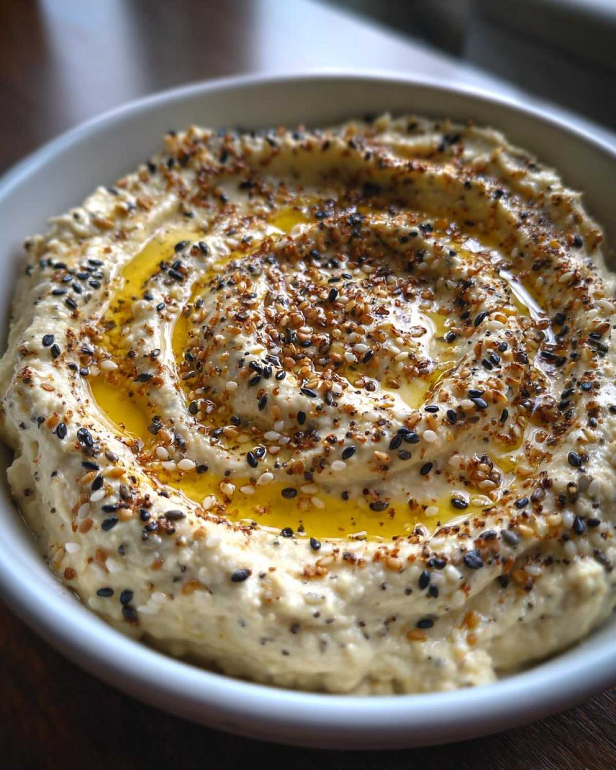 Everything Bagel Hummus - detail 1