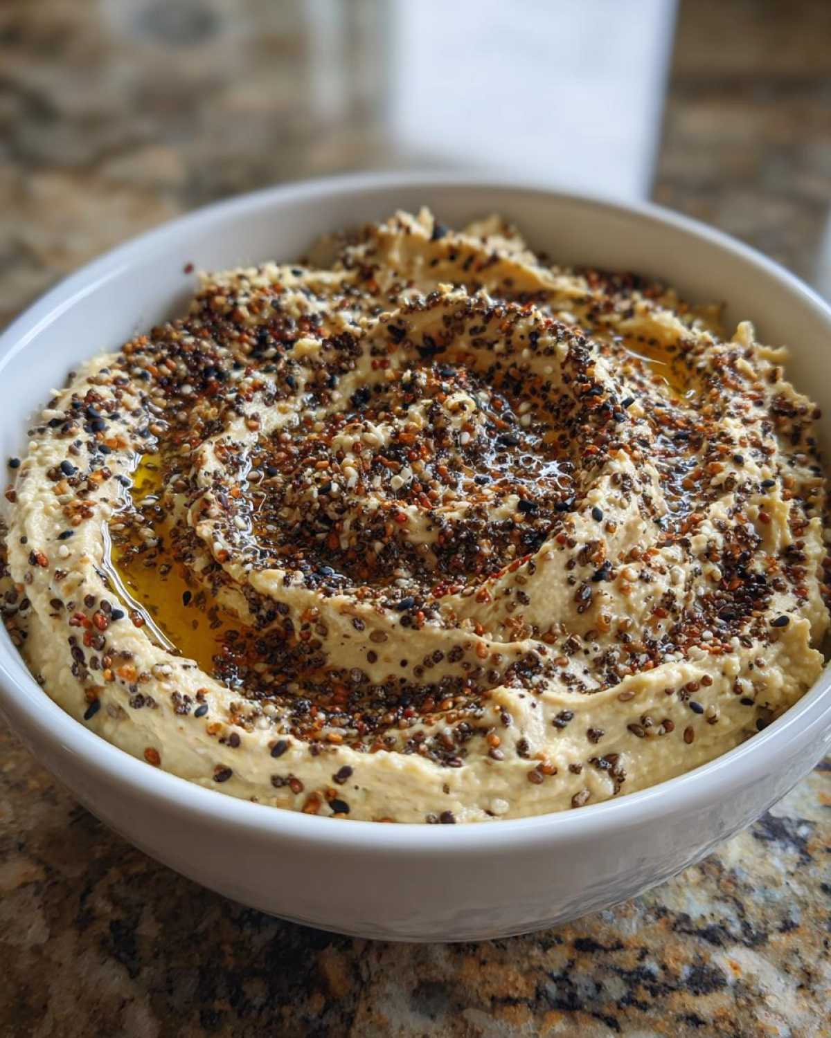 Everything Bagel Hummus - detail 3