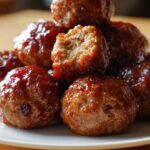 Festive Turkey Cranberry Meatballs