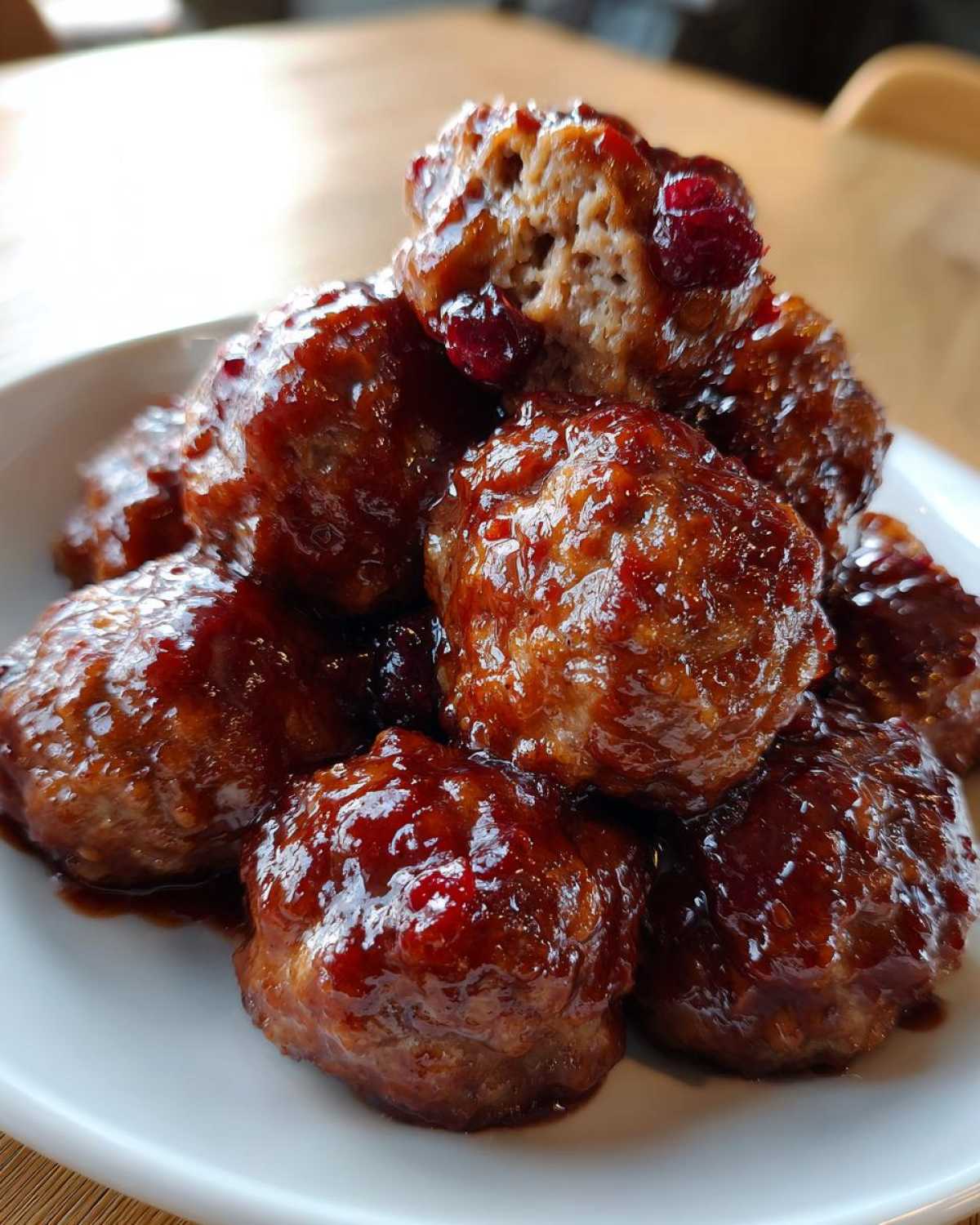 Festive Turkey Cranberry Meatballs - detail 2