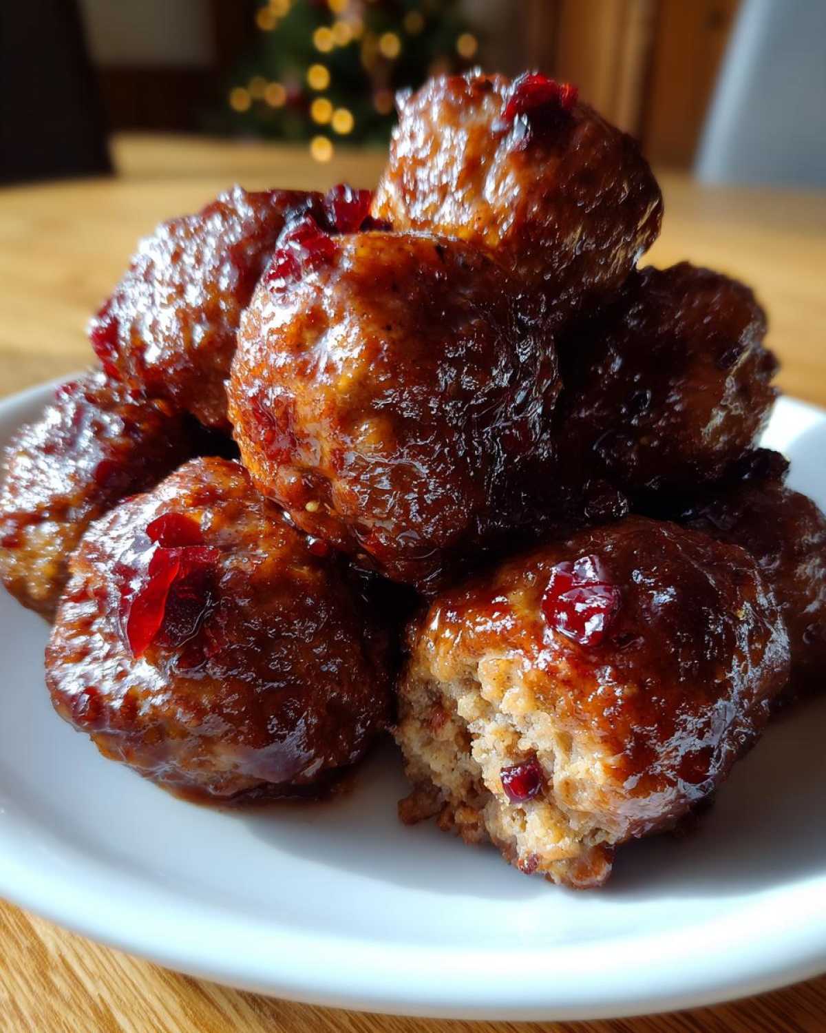 Festive Turkey Cranberry Meatballs - detail 3