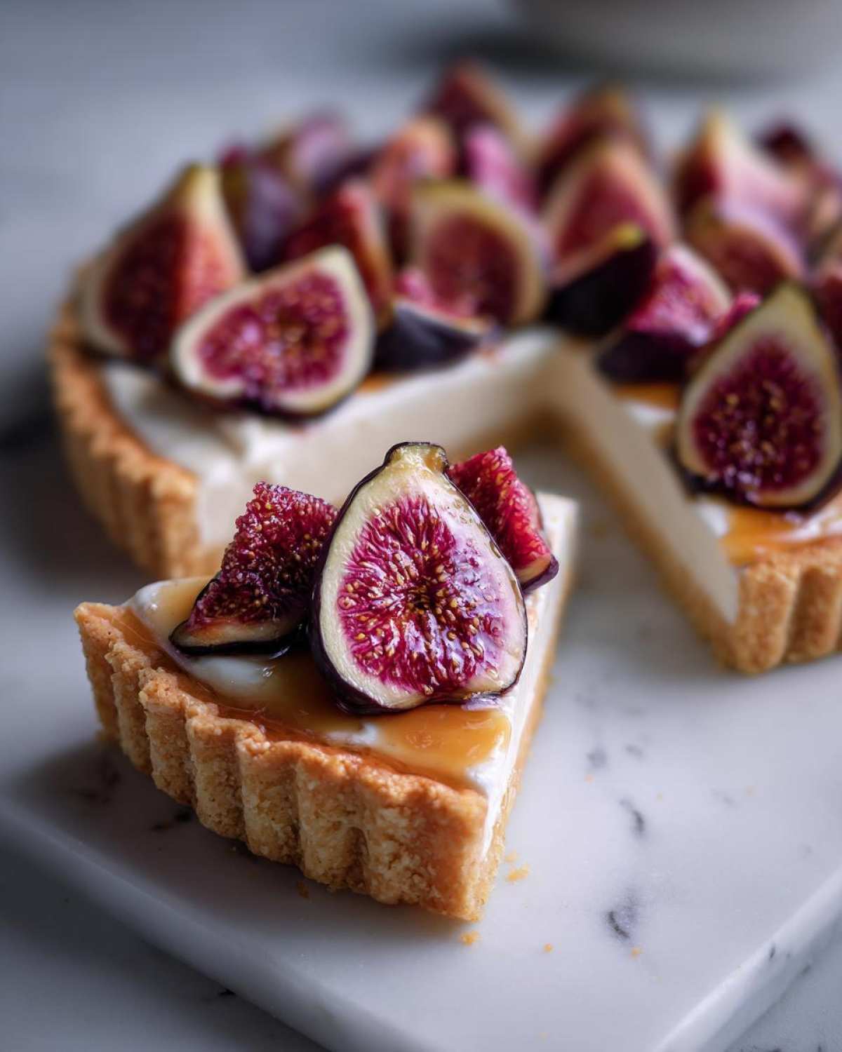 Fig Honey Yogurt Tart - detail 2