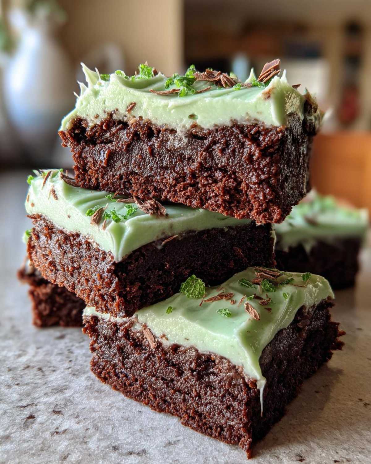 Frosted Mint Brownie Bites - detail 3