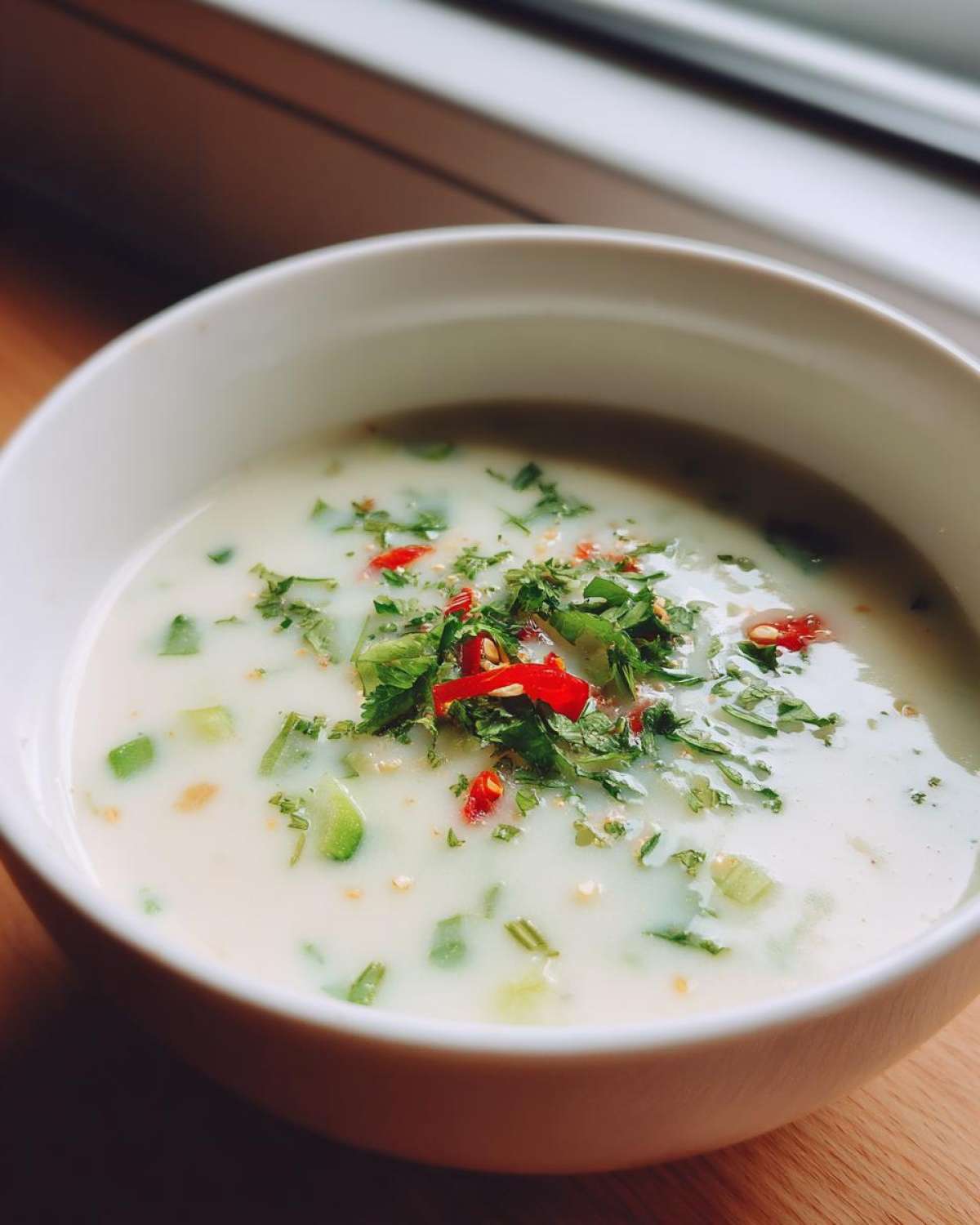 Frosty Thai Coconut Soup - detail 1