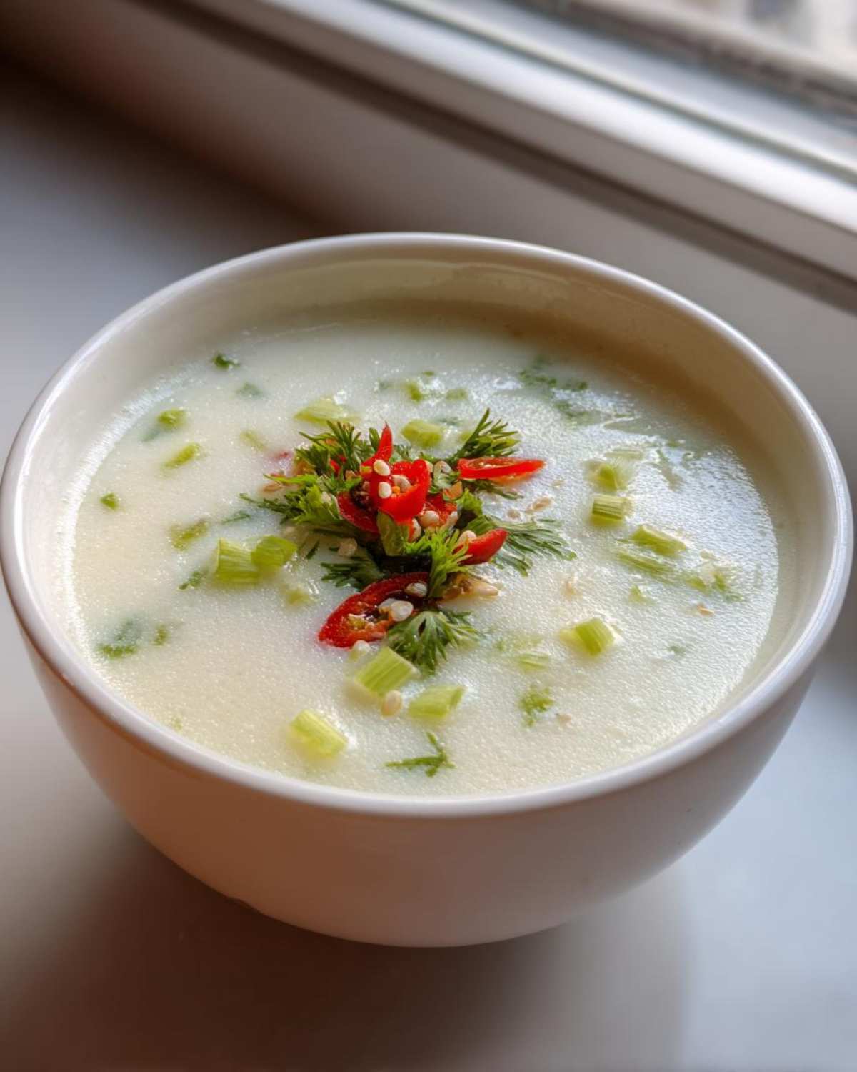 Frosty Thai Coconut Soup - detail 2