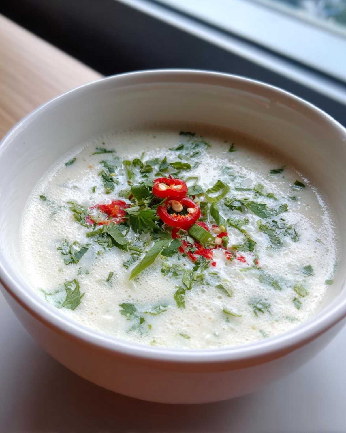 Frosty Thai Coconut Soup - detail 4