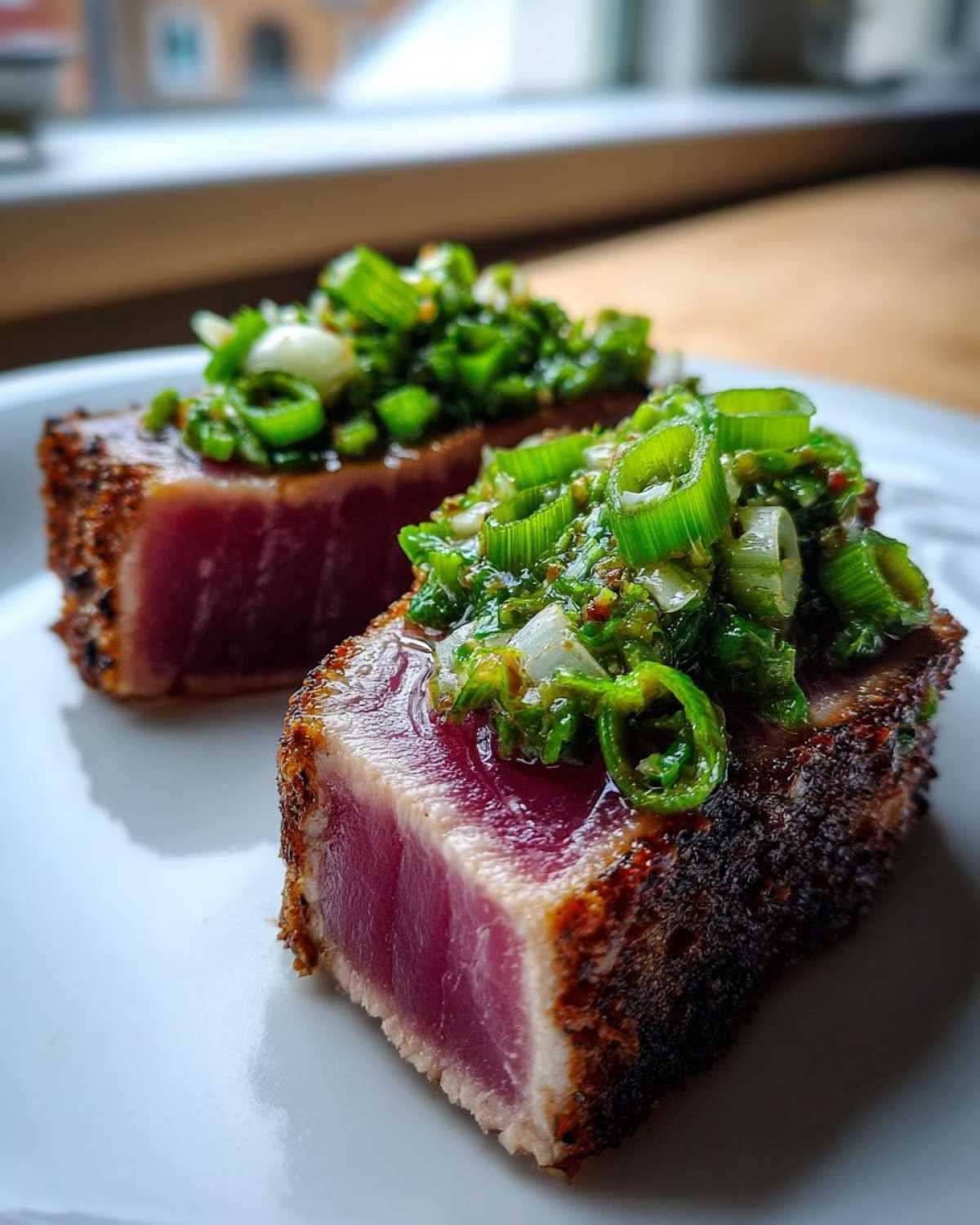 Ginger Scallion Tuna Steaks - detail 1