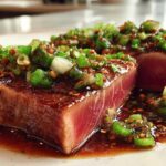 Ginger Scallion Tuna Steaks