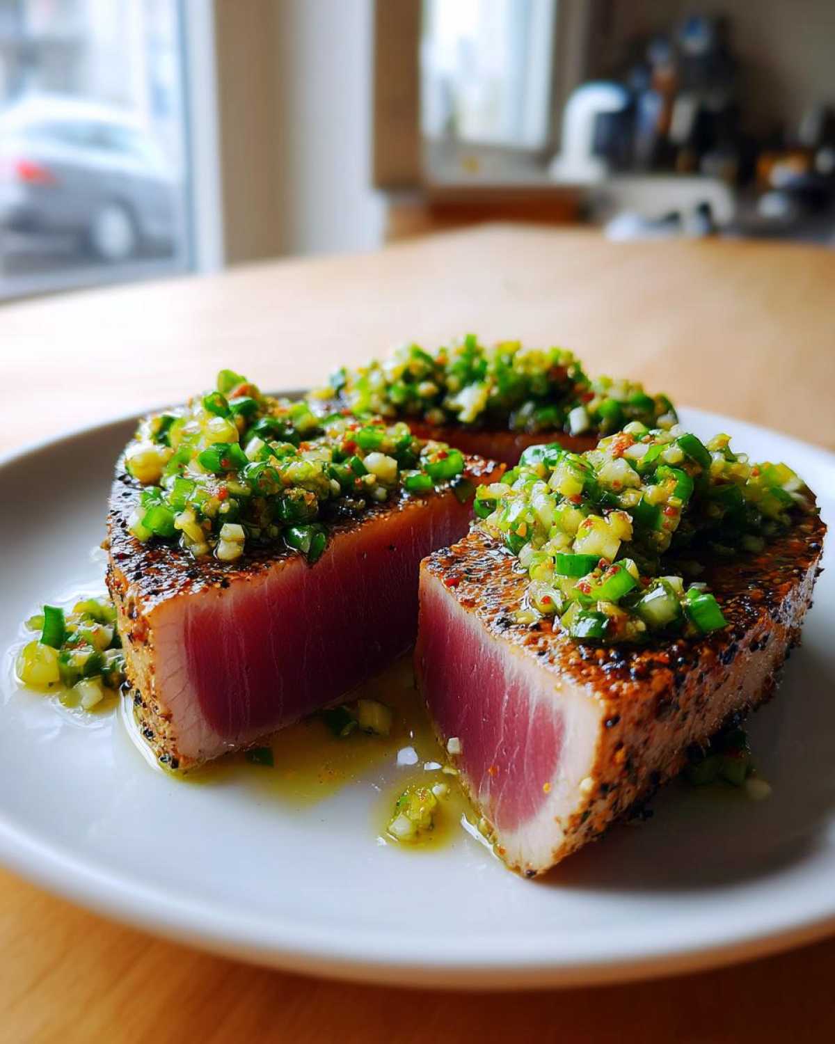 Ginger Scallion Tuna Steaks - detail 3