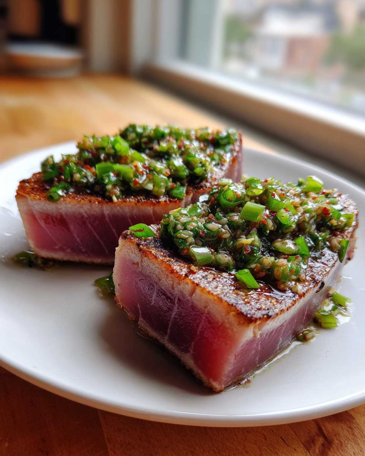 Ginger Scallion Tuna Steaks - detail 4
