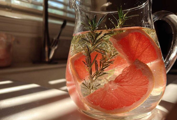Grapefruit Rosemary Detox Water