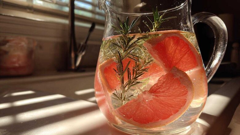 Grapefruit Rosemary Detox Water