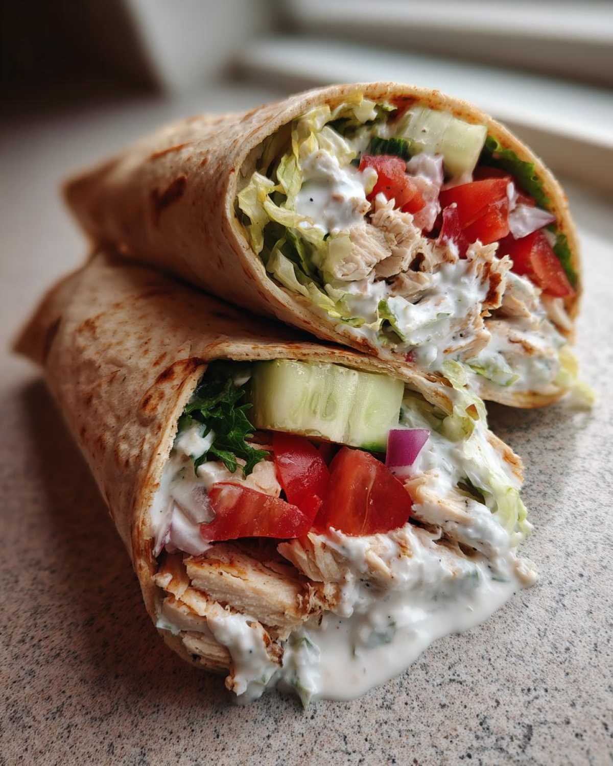 Greek Yogurt Chicken Gyro Wrap - detail 1