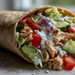 Greek Yogurt Chicken Gyro Wrap