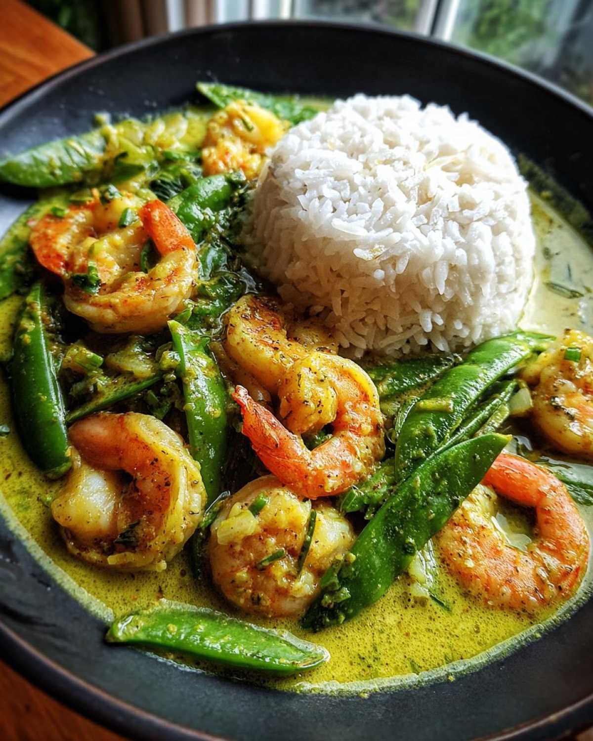 Green Curry Shrimp & Rice - detail 2