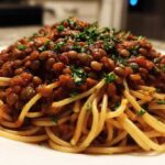 Hearty Lentil Bolognese Pasta