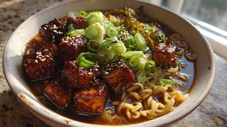 Korean BBQ Tofu Ramen
