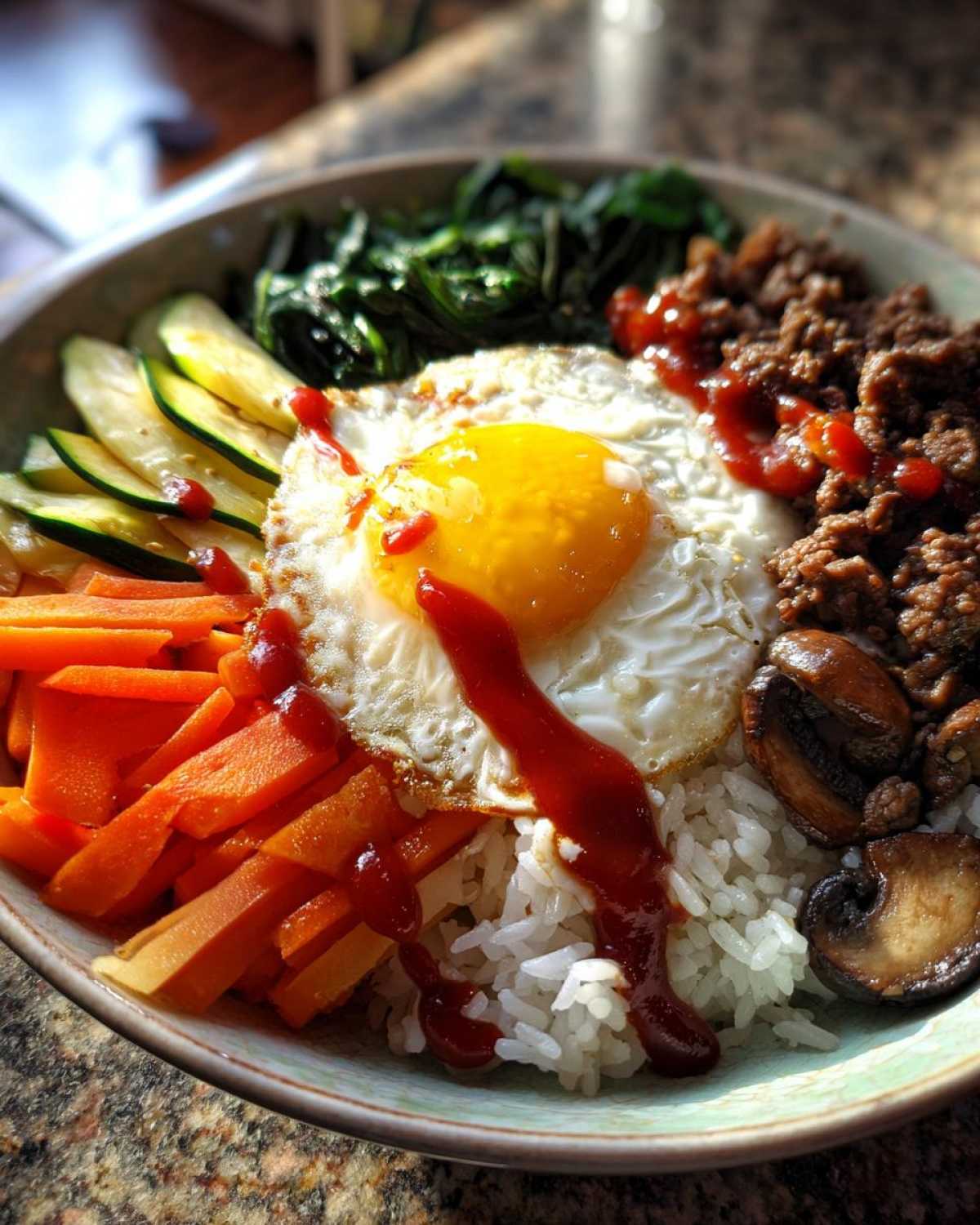 Korean Bibimbap Bowl - detail 3