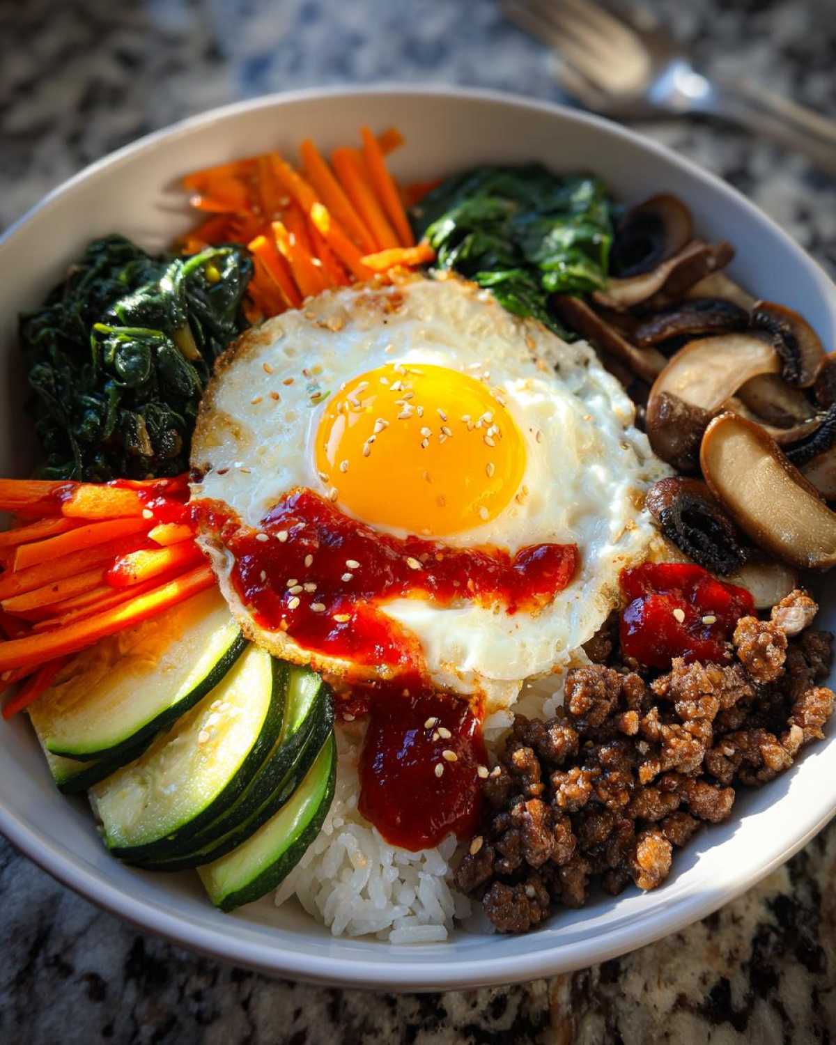 Korean Bibimbap Bowl - detail 4