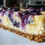 Lavender Lemon Blueberry Cheesecake