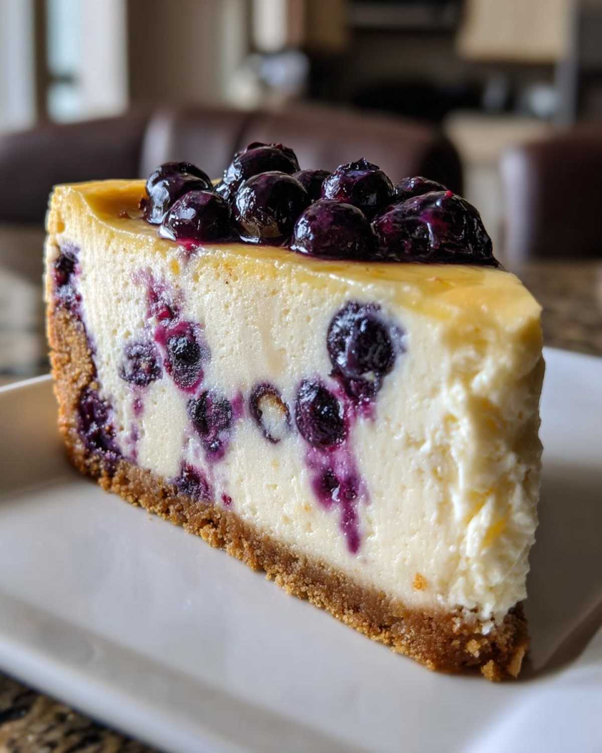 Lavender Lemon Blueberry Cheesecake - detail 4
