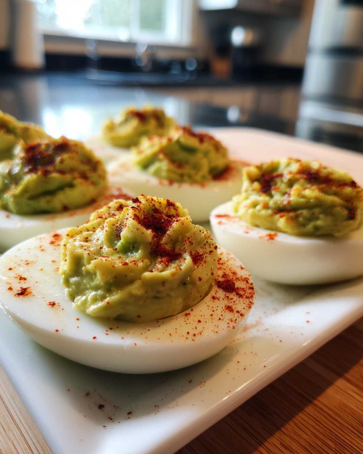 Loaded Avocado Deviled Eggs - detail 2