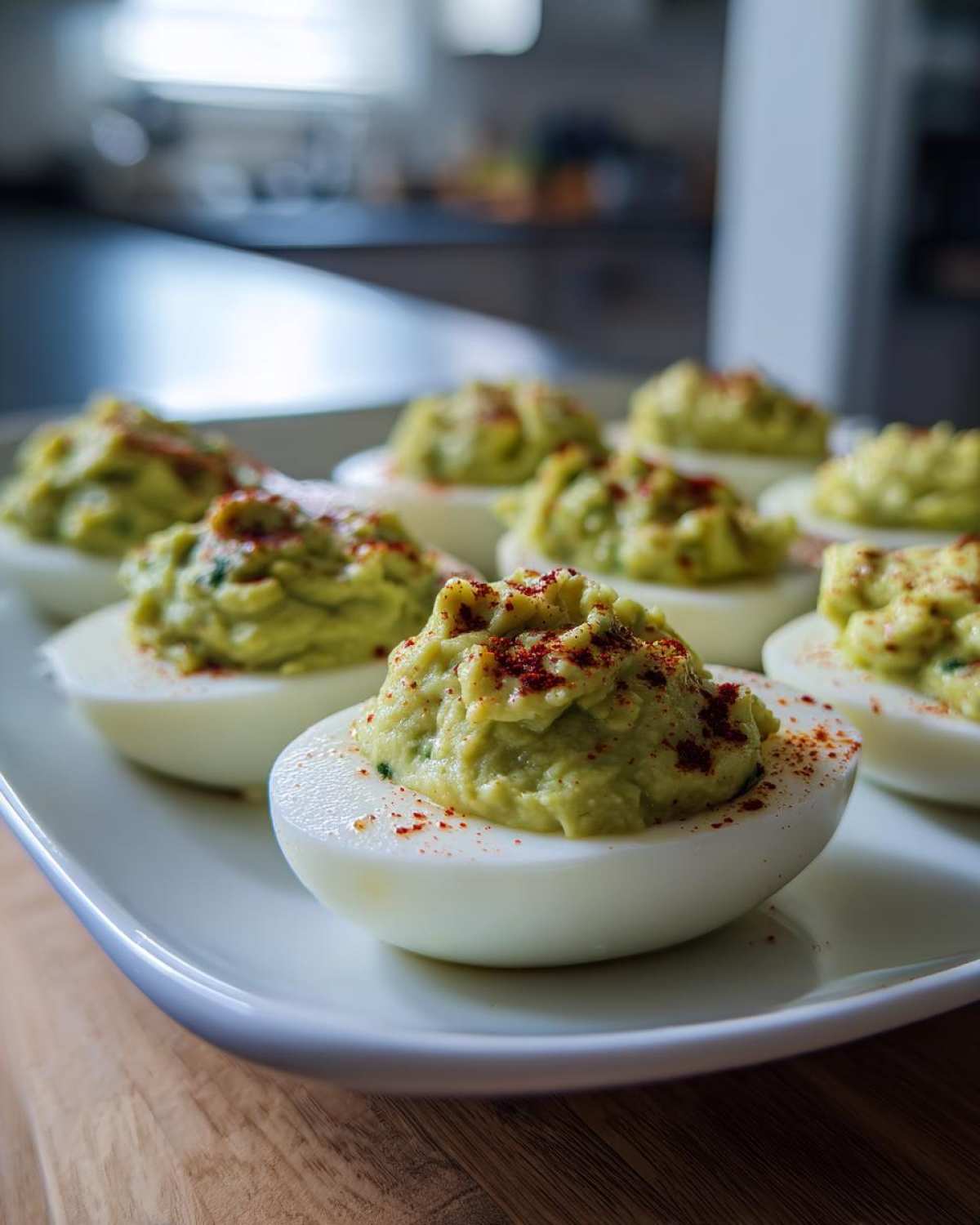 Loaded Avocado Deviled Eggs - detail 3