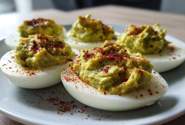 Loaded Avocado Deviled Eggs