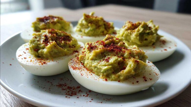 Loaded Avocado Deviled Eggs