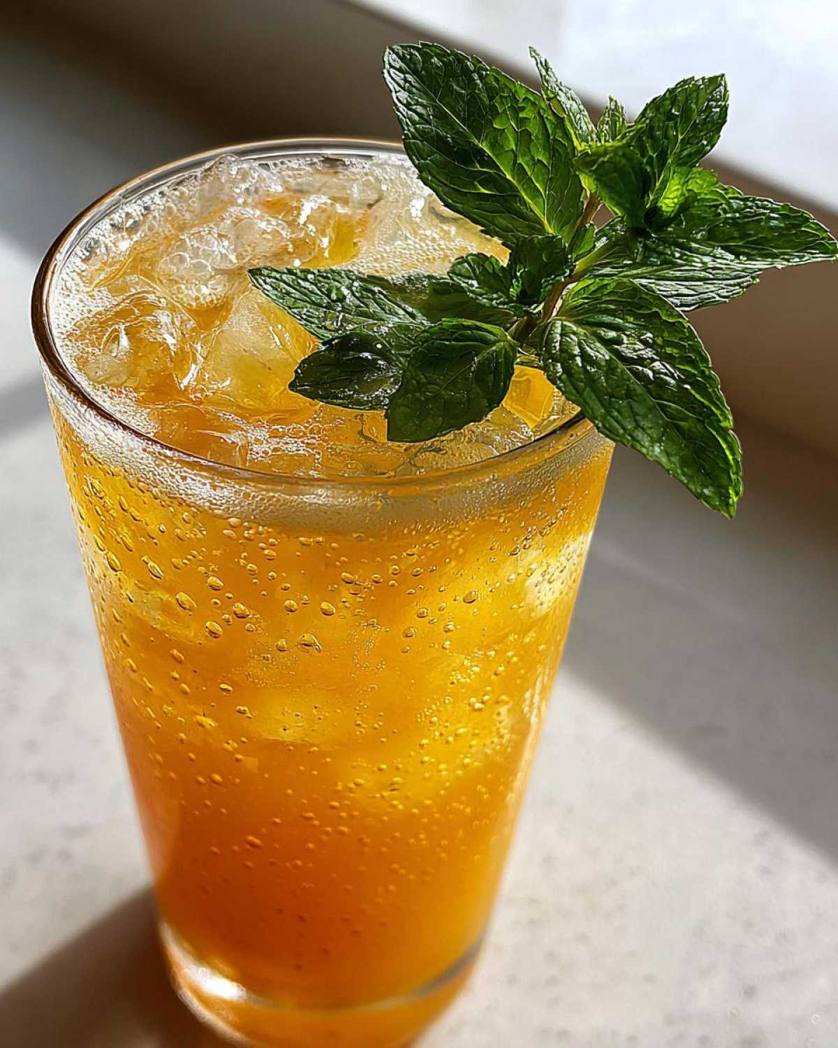 Mango Mint Iced Green Tea - detail 3