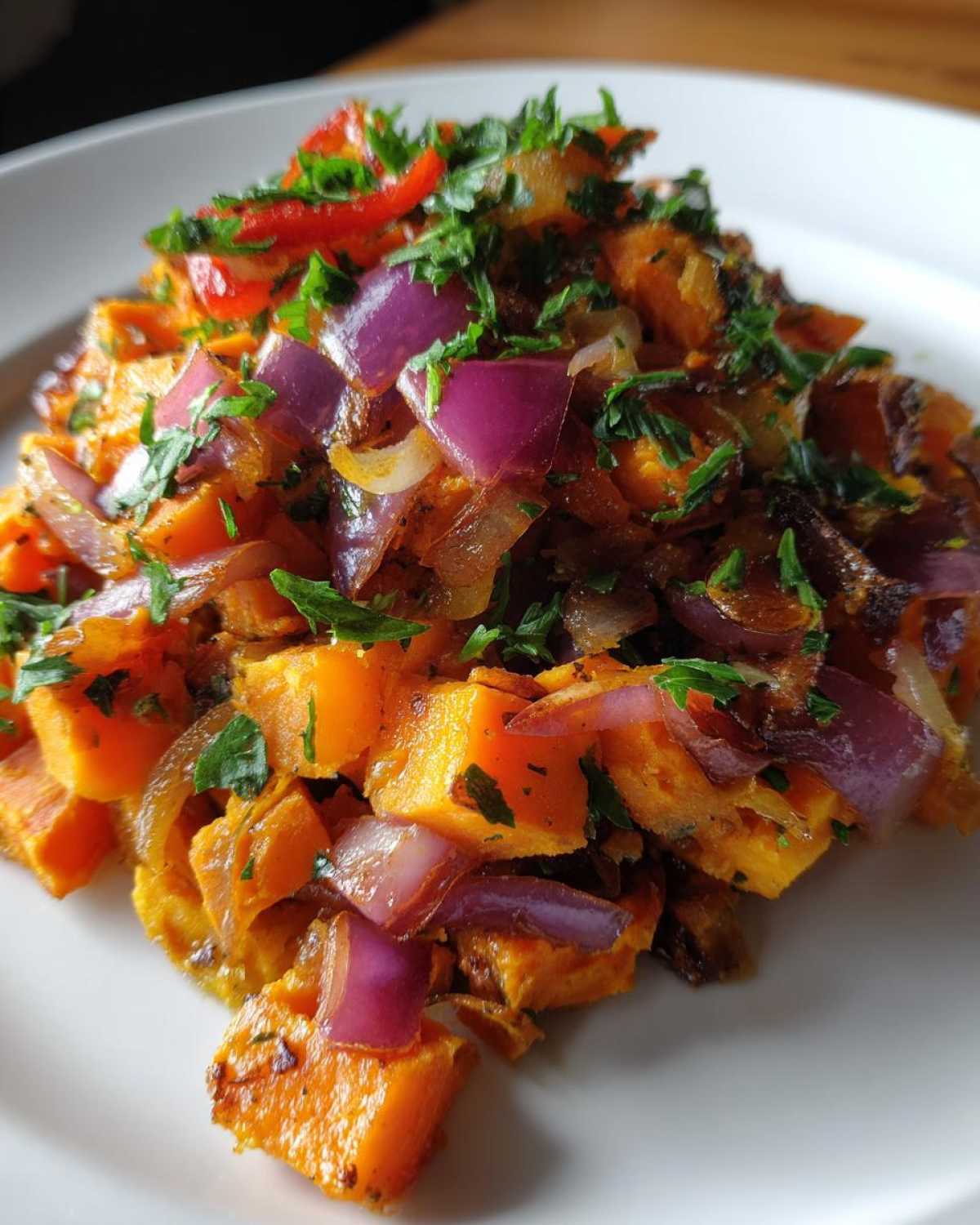 Maple Glazed Sweet Potato Hash - detail 1