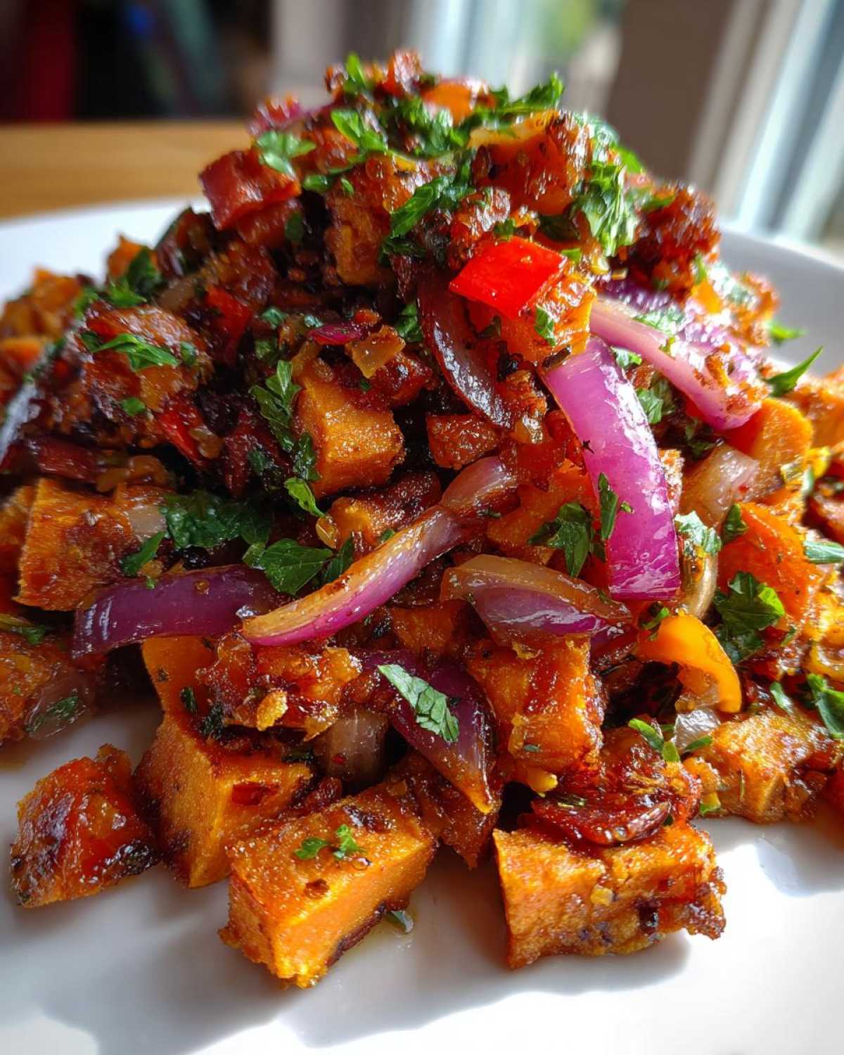 Maple Glazed Sweet Potato Hash - detail 3