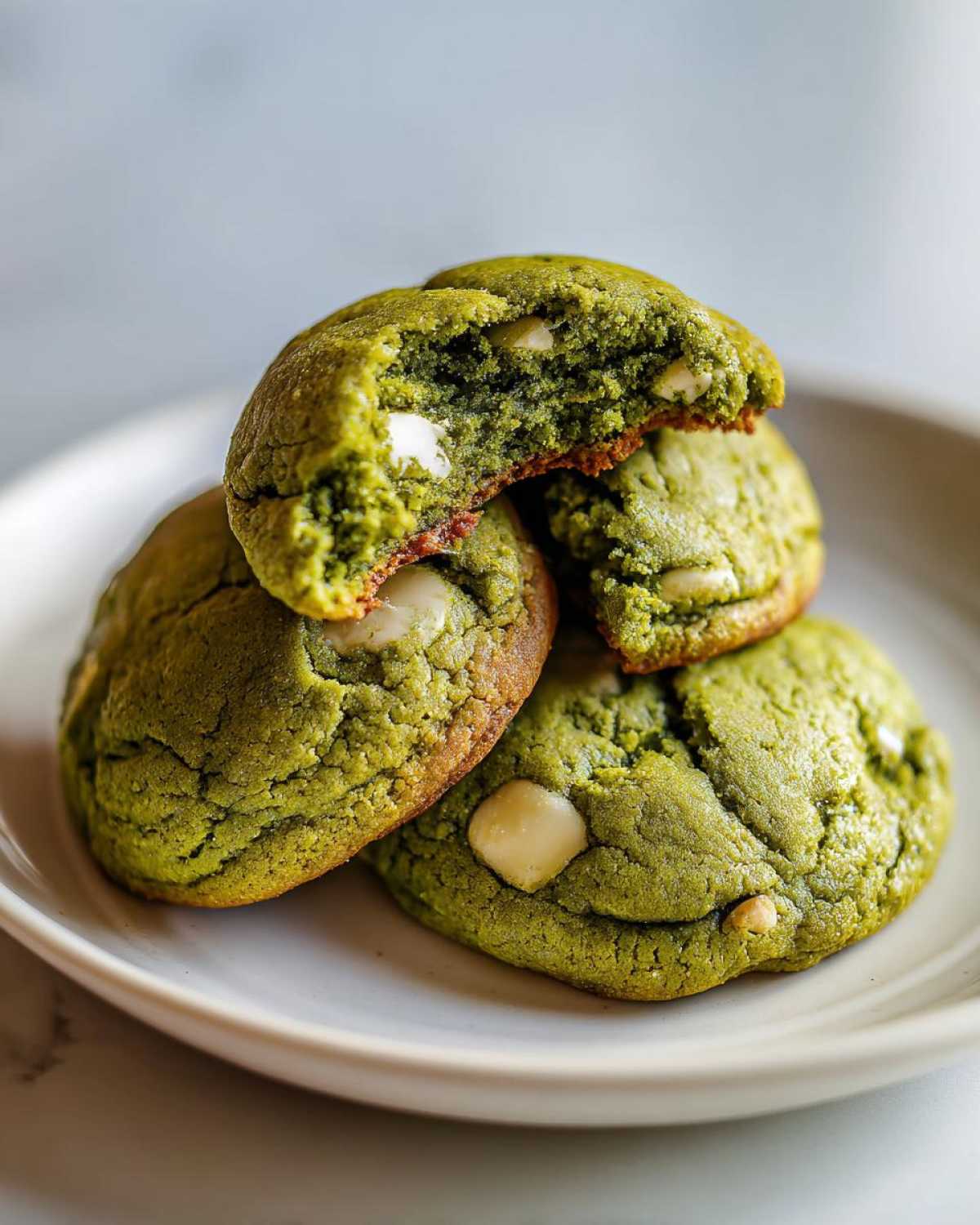 Matcha White Chocolate Cookies - detail 4