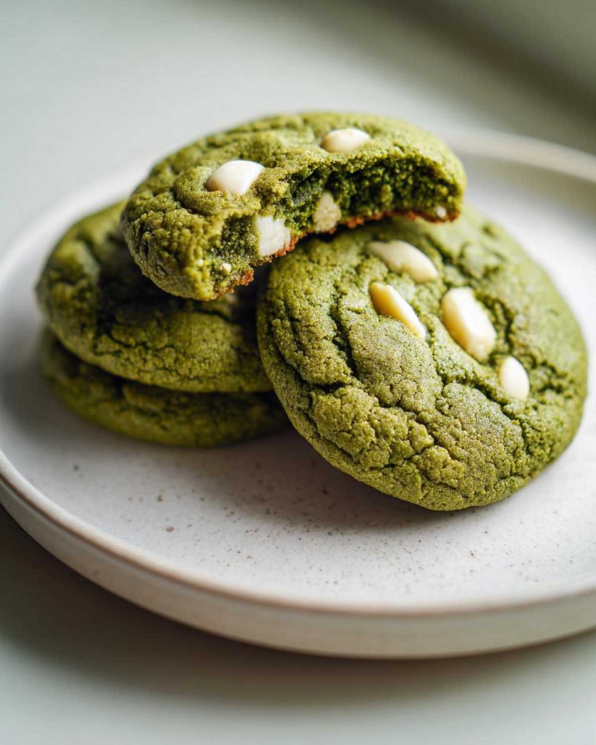 Matcha White Chocolate Cookies - detail 2
