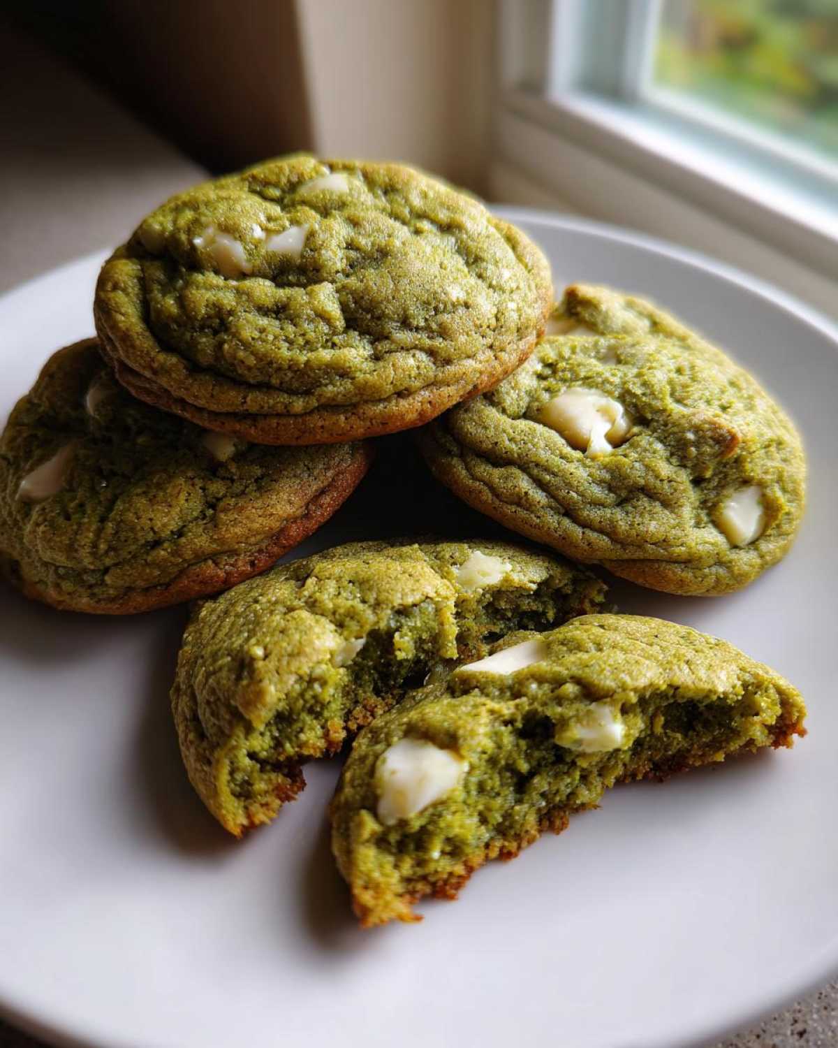Matcha White Chocolate Cookies - detail 3