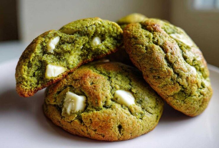 Matcha White Chocolate Cookies