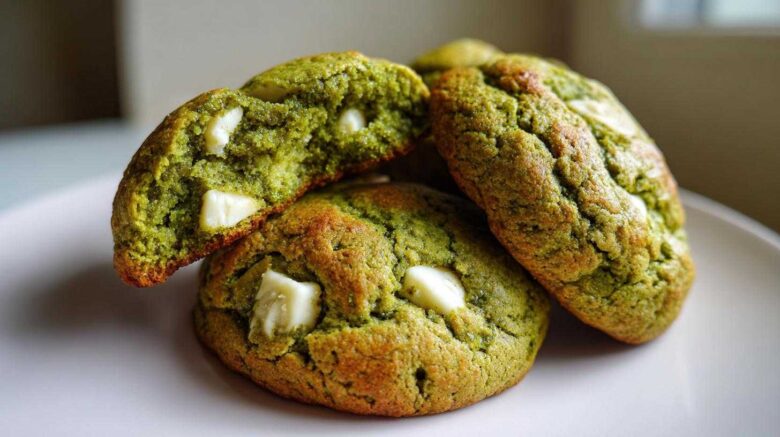 Matcha White Chocolate Cookies