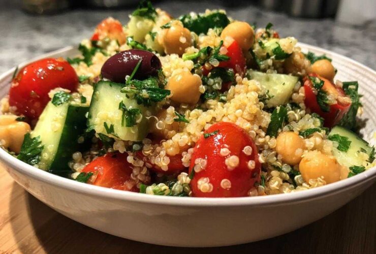 Mediterranean Chickpea Grain Salad