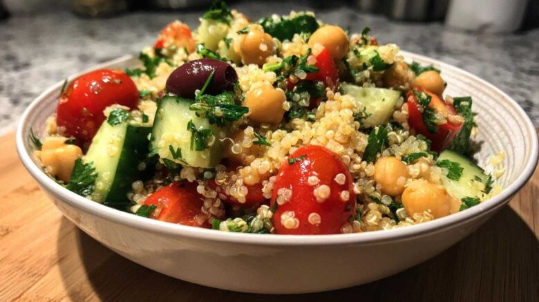 Mediterranean Chickpea Grain Salad
