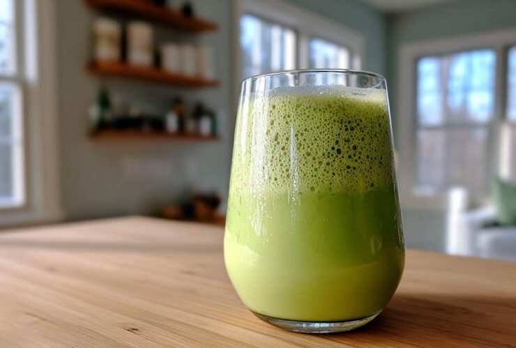 Minty Green Protein Smoothie