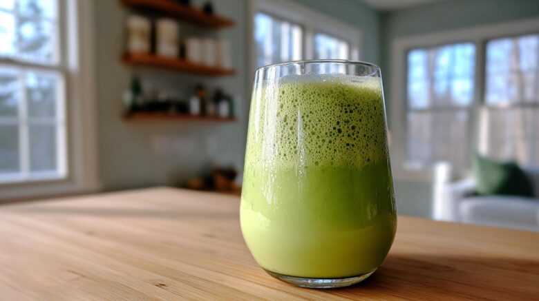Minty Green Protein Smoothie