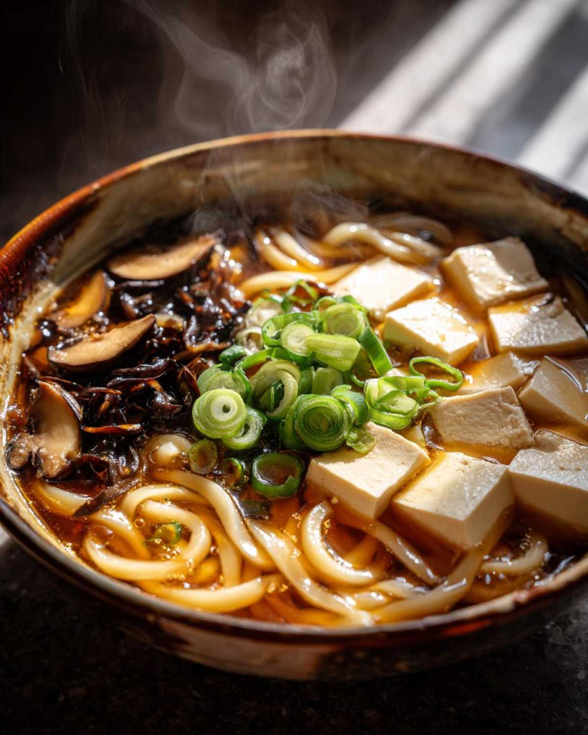 Miso Ginger Udon Noodle Soup - detail 1